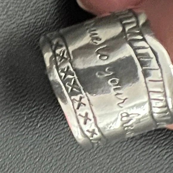 Silpada Engraved Silver Band Ring - Picture 3 of 3